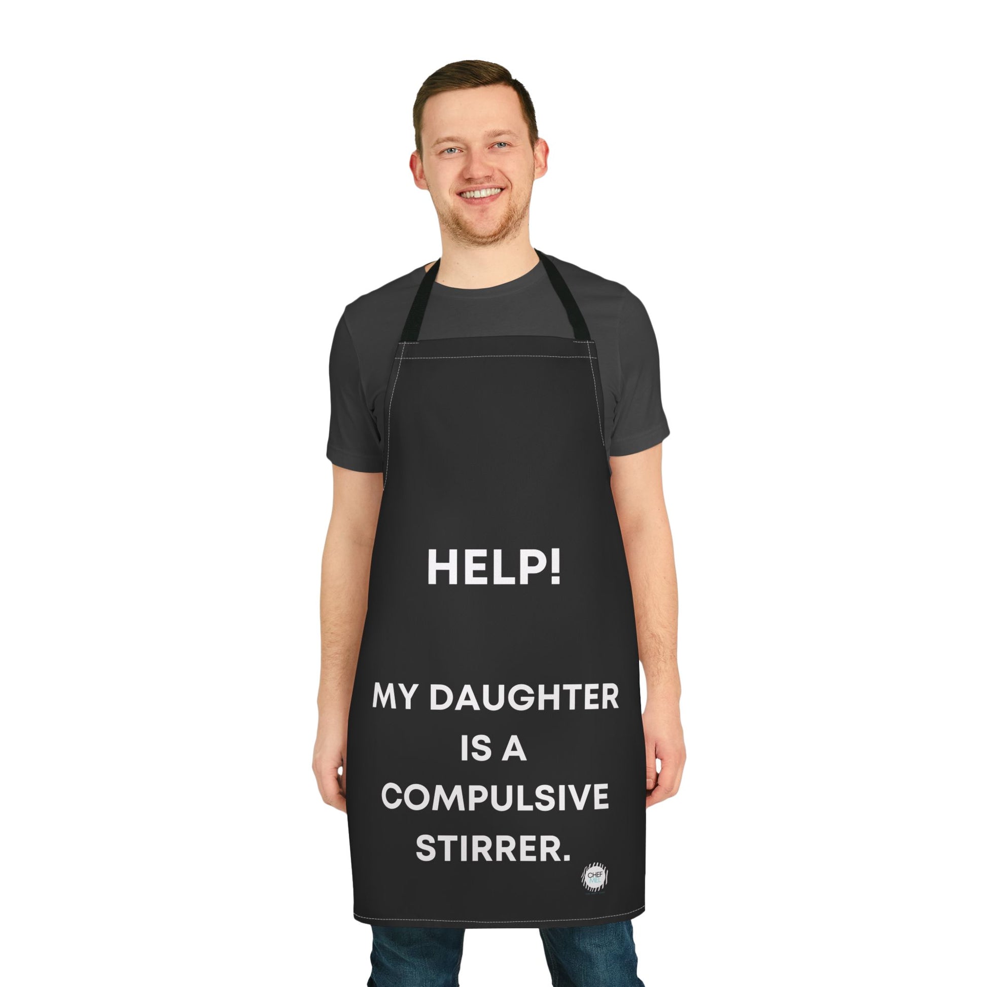 Chef Mel The Happy Chef Apron – Colourful, Stylish Cooking Apron Gift for Foodies, Home Cooks & Kitchen Confidence - Chef Mel The Happy Chef