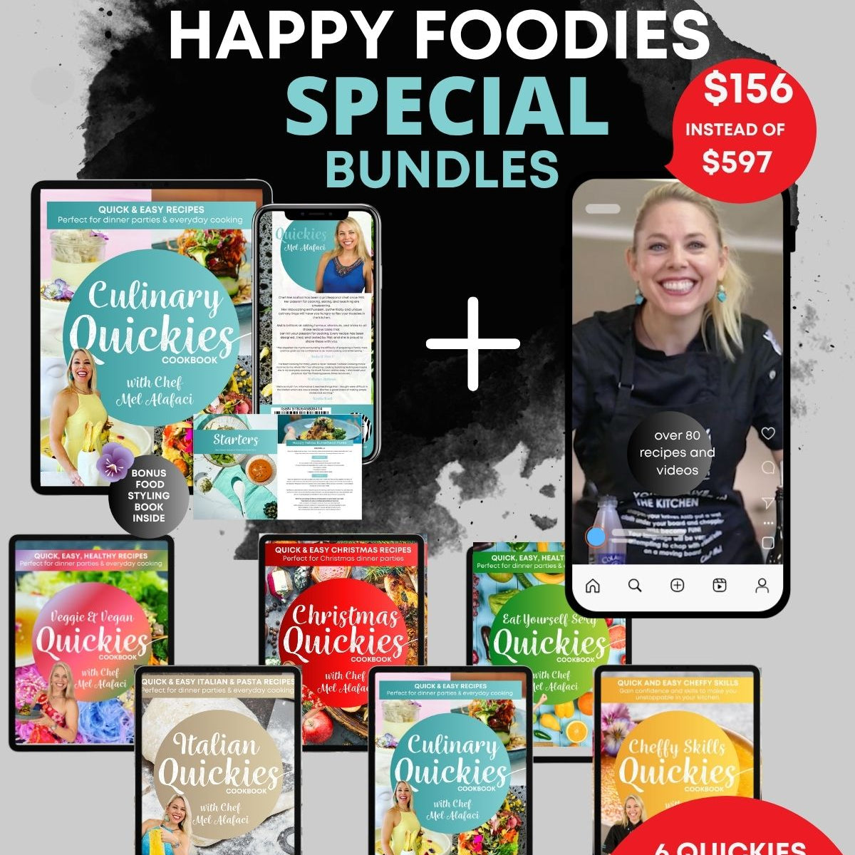 Full Transformational Online Cooking Course+all 6 x Quickies eBooks