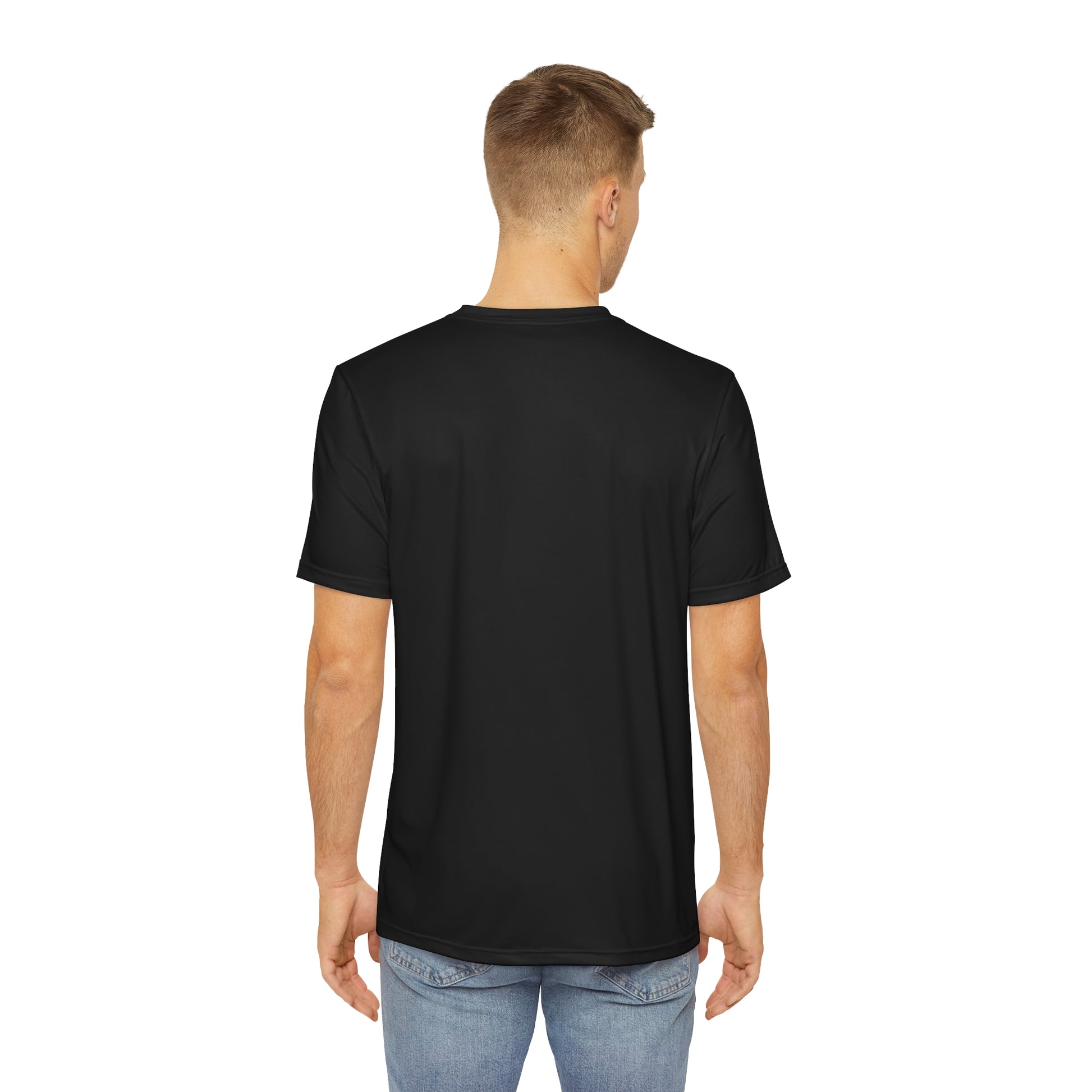 Funny Cooking Help Men's Polyester Tee - Chef Mel The Happy Chef