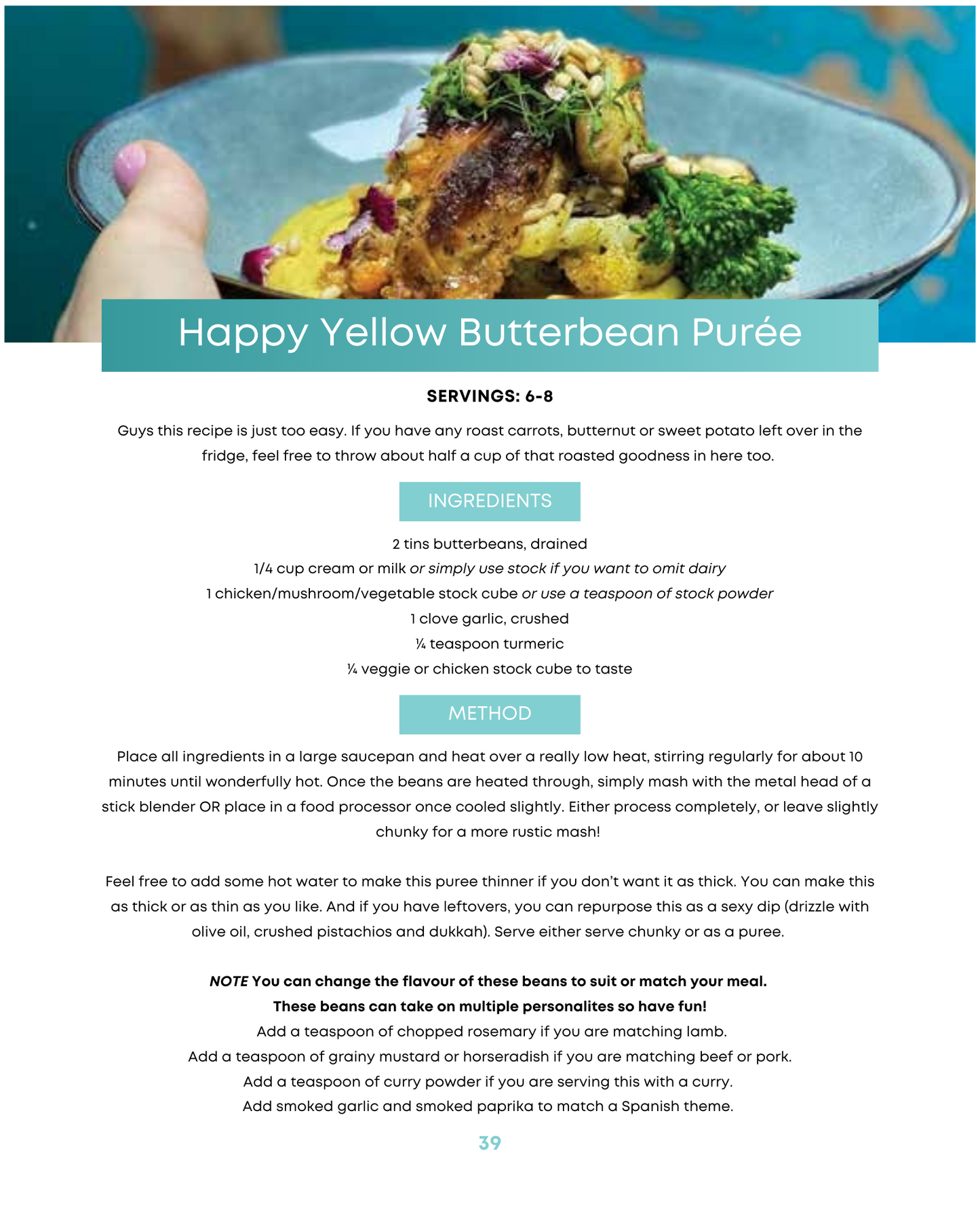 Culinary Quickies Cookbook by Chef Mel Alafaci the Happy Chef Vanilla Zulu ebook digital cookbook series quick easy recipes perfect for dinner parties and everyday cooking food styling happy yellow butterbean puree 