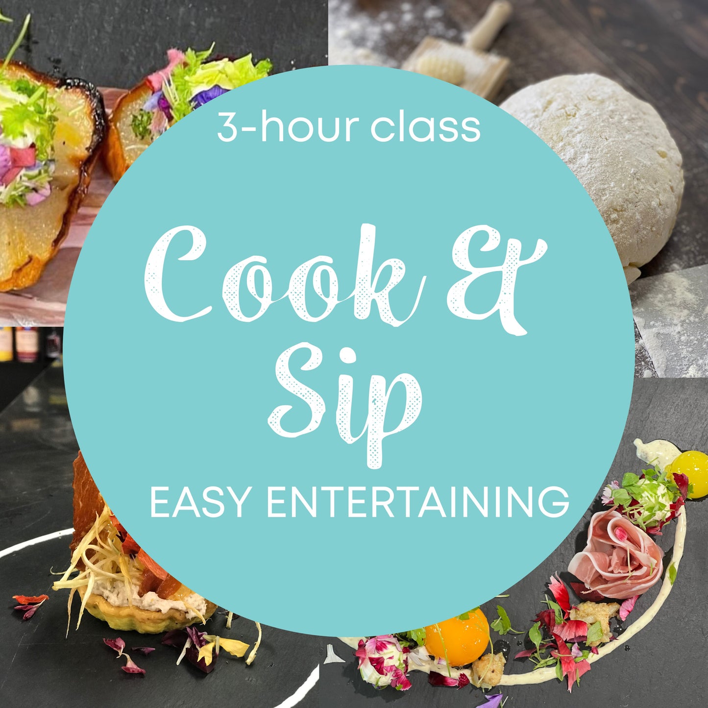 Sip and Cook: Easy Entertaining and Weeknight Meal Cooking Class