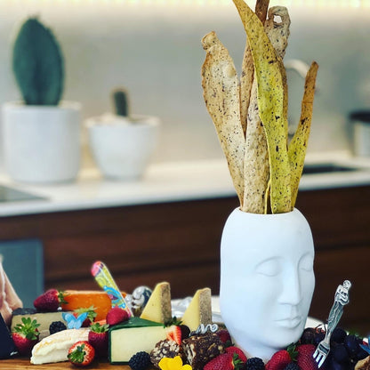 Presentation is everything, house made crackers, lavosh, charcuterie art