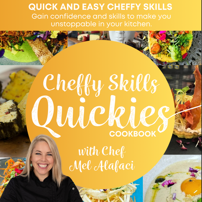 Complete guide to all chef fundamentals, sauces, stocks, pastries, bread making, desserts. Your complete cooking bible and reference book. Written by Chef Mel Alafaci founder of Vanilla Zulu Culinary Adventures, Gecko Culinary Adventures and The Studio Cooking School.