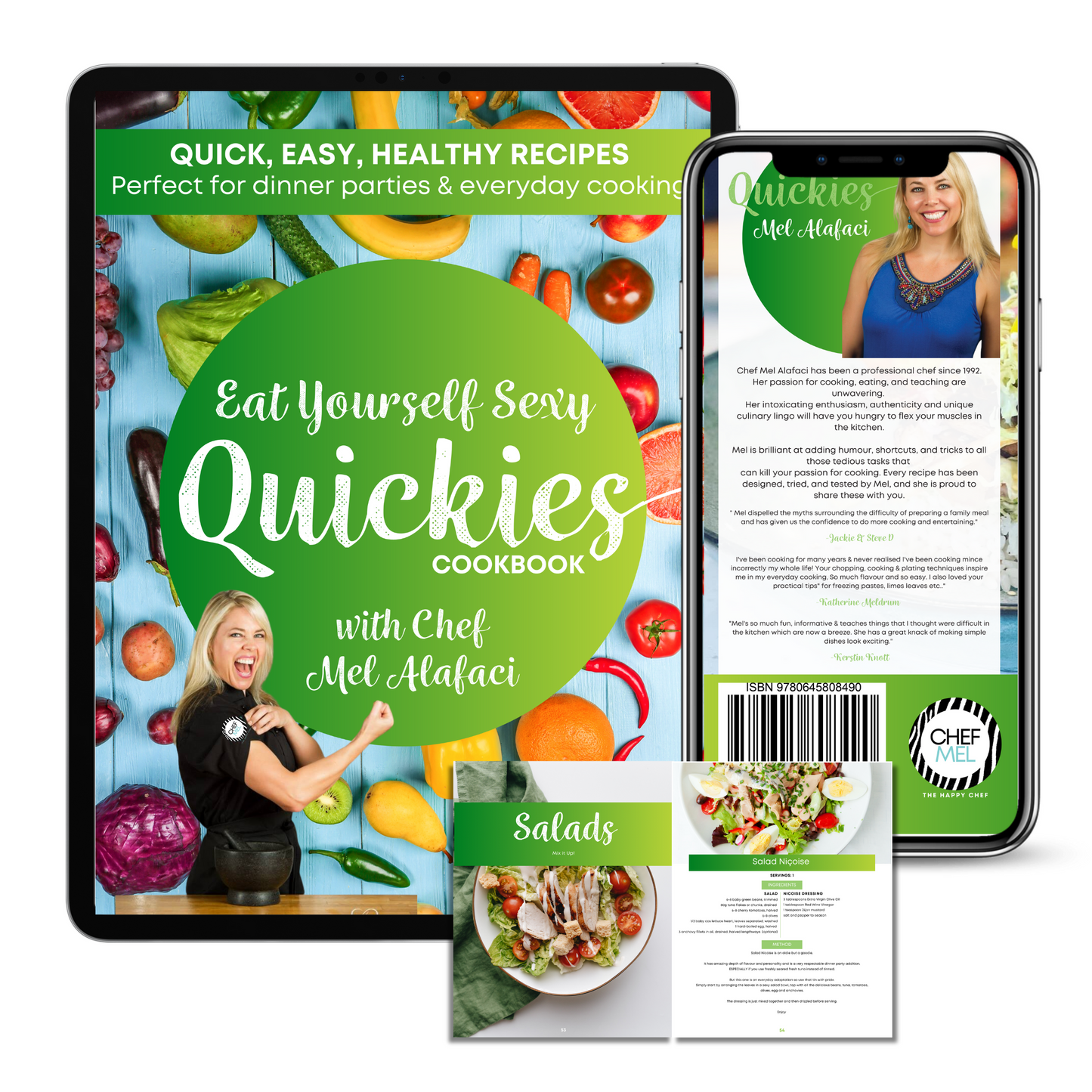 Eat Yourself Sexy Quickies Cookbook by Chef Mel Alafaci the Happy Chef Vanilla Zulu ebook digital cookbook series quick easy healthy recipes