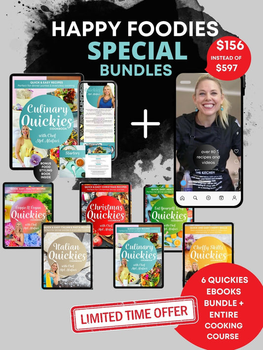 Full Transformational Online Cooking Course+all 6 x Quickies eBooks