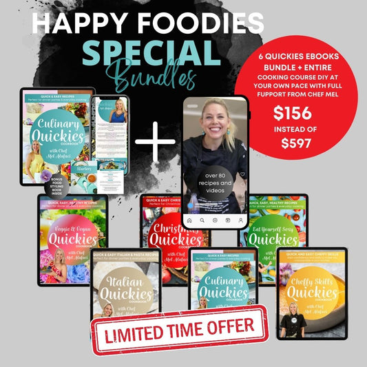 Full Transformational Online Cooking Course+all 6 x Quickies eBooks