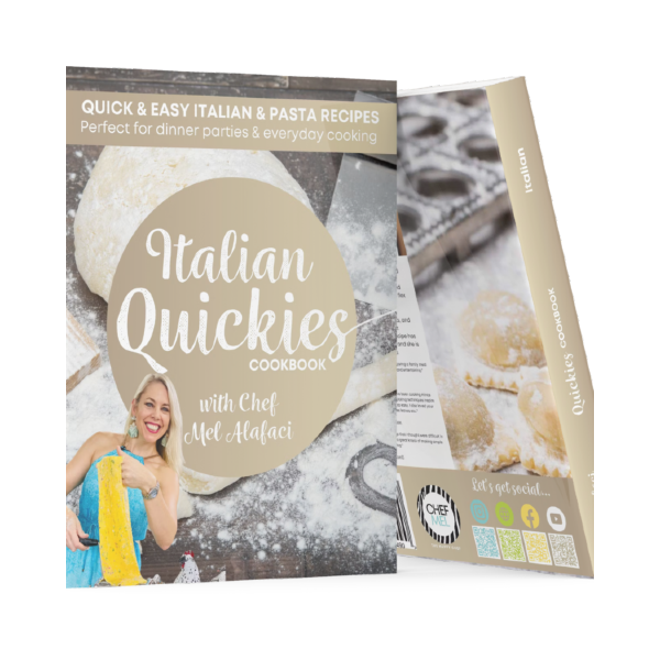 Italian Quickies Cookbook by Chef Mel Alafaci the Happy Chef Vanilla Zulu ebook digital cookbook series pasta bread Italian recipes and dinner parties