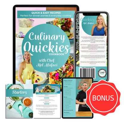 Culinary Quickies eBook - EBook + Free Knife Skills Course - Chef Mel The Happy Chef
