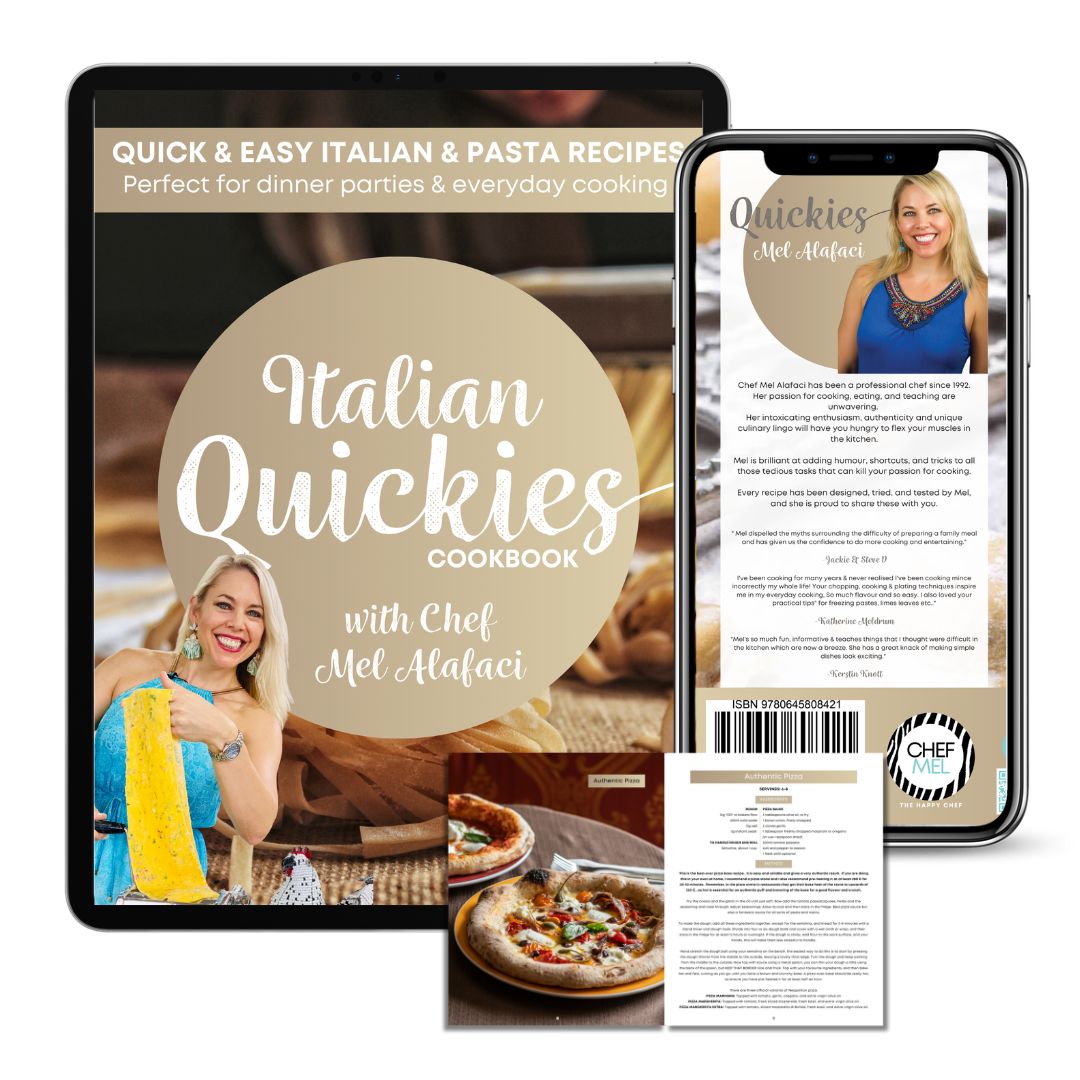 Chef Mel | Quickies Cookbooks, Online Cooking Classes & Culinary Bling ...